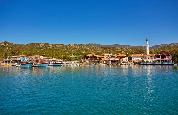Boote Und Yachten Der Nähe Der Insel Kekova Türkei — Stockfoto