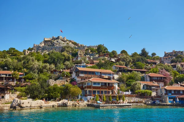 Замок Симена Вблизи Острова Кекова Турции — стоковое фото