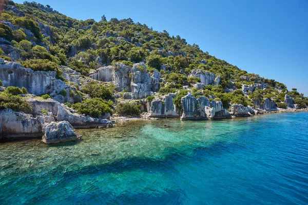 Moře Turecku Krásné Letní Krajina — Stock fotografie