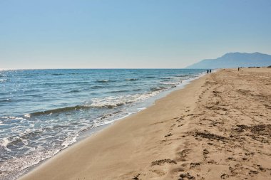 Patara Plajı, beyaz kum tepeleri. Antalya ili. Türkiye