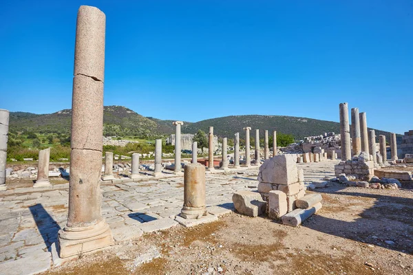 Ulica Kolumnadą Ruiny Starożytnych Patara Prowincji Antalya Turcja — Zdjęcie stockowe