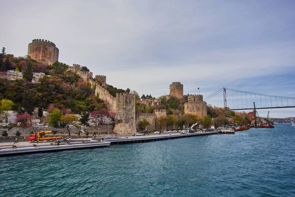 Rumelian Castle Bosphorus Strait Coast Istanbul City Turkey — Stock Photo, Image