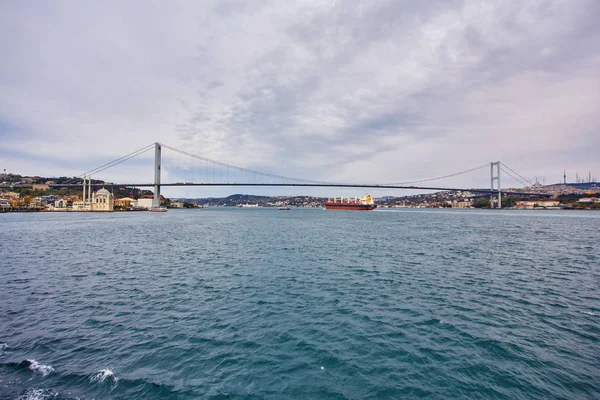 The Bosphorus Bridge connecting Europe and Asia