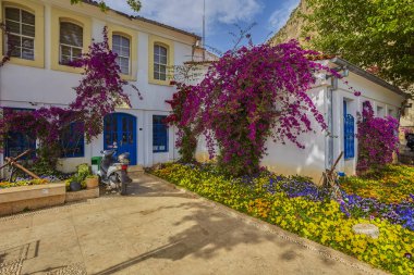 Eski şehir Kaleiçi - Antalya, Türkiye'nin sokaklarında.