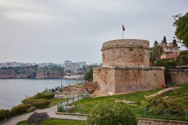 Türkiye. Antalya şehir. Kale güzel görünümü liman