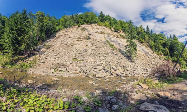 Fluss Tief Bergwald Zusammensetzung Der Natur — Stockfoto