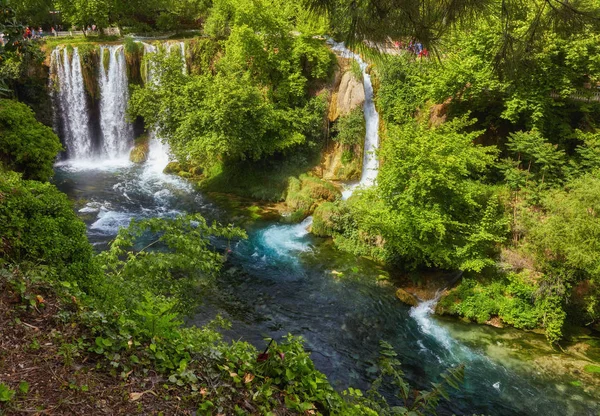 Utsikt Över Vattenfallet Övre Duden Staden Antalya Turkiet — Stockfoto