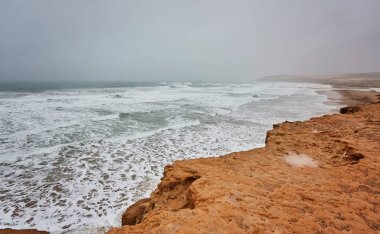fırtınalı Atlantik Okyanusu asilah, Fas, Afrika