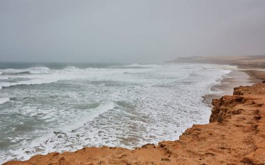 fırtınalı Atlantik Okyanusu asilah, Fas, Afrika