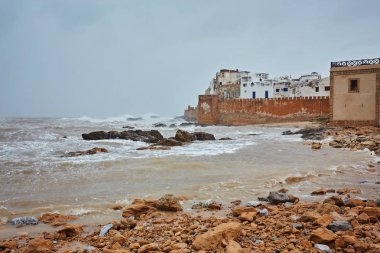 Atlantic ocean front, Essaouira, formerly known as Mogador, Atlantic coast, West Morocco. UNESCO World Heritage clipart