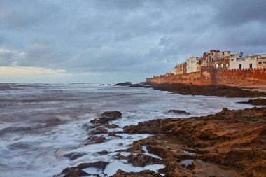 Essaouira surlar Essaouira, Fas hava muhteşem panoramik manzaralı