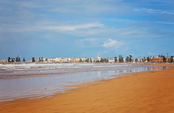 Skyline Praia Essaouira Marrocos — Fotografia de Stock