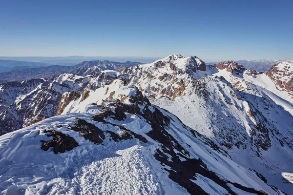 Belas Vistas Caminho Para Toubkal Marrocos — Fotografia de Stock