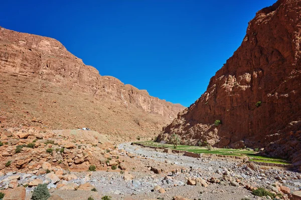 Todgha Gorge Kaňon Pohoří Vysoký Atlas Maroku Poblíž Města Tinerhir — Stock fotografie