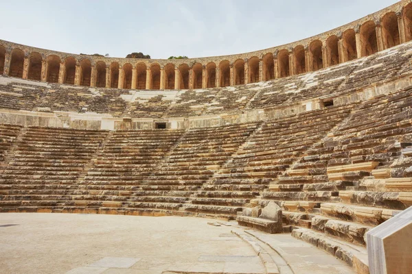 Ősi Amfiteátrum Aspendos Antalya Törökország Stock Kép — Stock Fotó