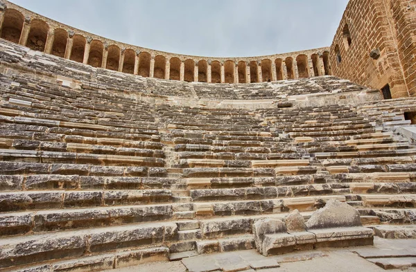 Ancien Amphithéâtre Aspendos Antalya Turquie Image Stock — Photo