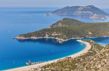 Deniz manzaralı oludeniz lagünü Türkiye 'nin sahil manzarası