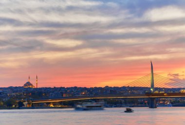 dramatik bir günbatımı güneş, İstanbul