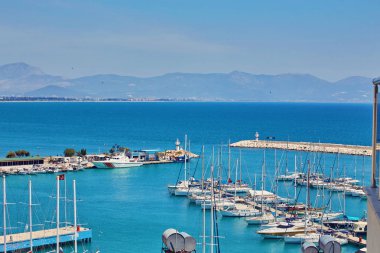 Finike, Antalya İli Marinada görünümünü. Türkiye
