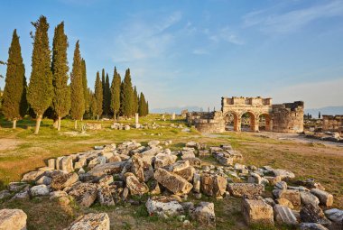 Antik kent, Hierapolis Pamukkale, Türkiye yakın kalıntıları