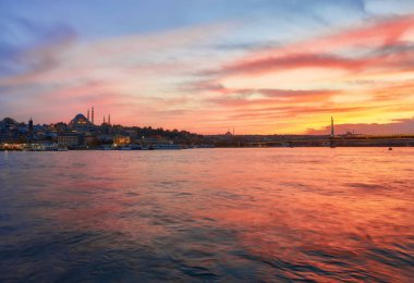 dramatik bir günbatımı güneş, İstanbul