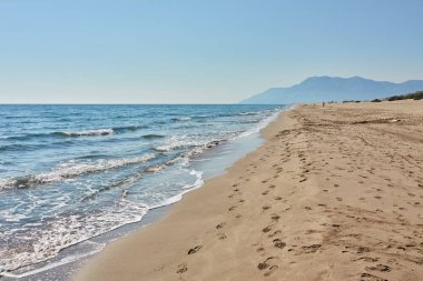 Türkiye'de deniz plaj. Güzel yaz manzara