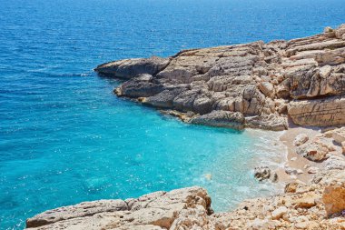 Türkiye'de deniz plaj. Güzel yaz manzara