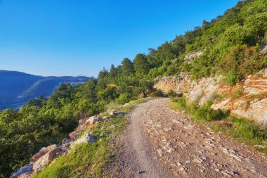 Türkiye'de ünlü Likya yolu yürüyüş.