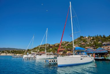 Tekneler ve yatlar, kekova Adası, Türkiye