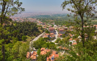 Denizli şehir üzerinden bir dağ manzarası. Türkiye