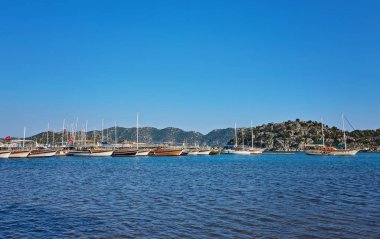 Tekneler ve yatlar, kekova Adası, Türkiye