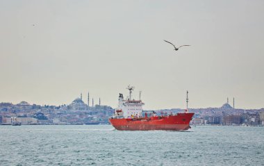 Istanbul ve yolcu feribot için görüntüleyin. Nehir Boğaziçi'nin. Türkiye