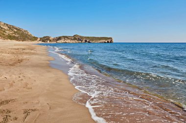 Patara Plajı, beyaz kum tepeleri. Antalya ili. Türkiye