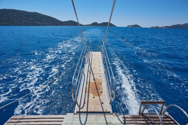 Burundan gelen deniz yaz görünümü