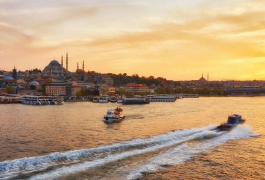 dramatik bir günbatımı güneş, İstanbul