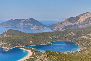 Ölüdeniz, Fethiye mavi lagün havadan görünümü