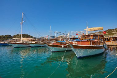 Tekneler ve yatlar, kekova Adası, Türkiye