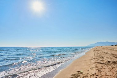 Patara Plajı, beyaz kum tepeleri. Antalya ili. Türkiye