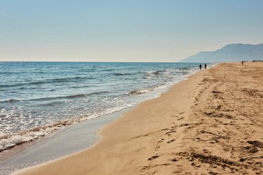 Patara Plajı, beyaz kum tepeleri. Antalya ili. Türkiye