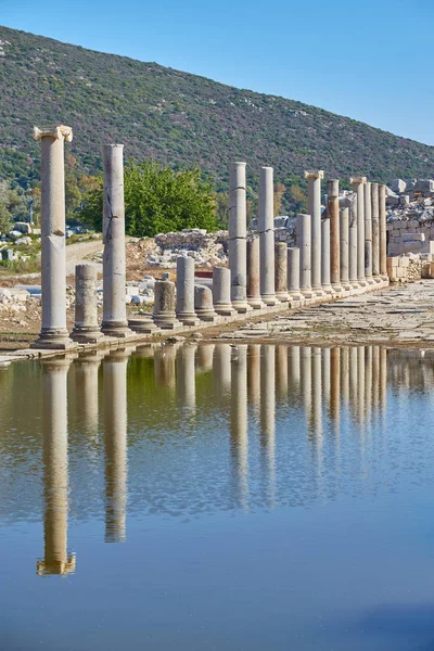 Rue Colonnades Ruines Ancienne Patara Province Antalya Turquie — Photo