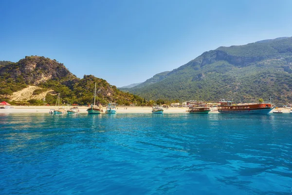 Mar Morto Oludeniz Situado Turquia Costa Sudoeste Com Suas Praias — Fotografia de Stock