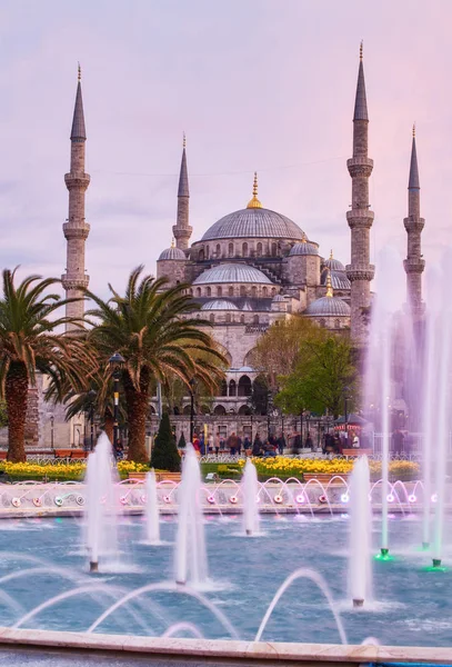 Fountain Background Sultanahmet Mosque — Stock Photo, Image