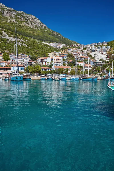 Yacht Port Picturesque Mediterranean Lagoon — Stock Photo, Image