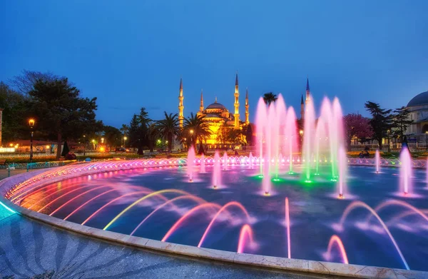 Fountain Background Sultanahmet Mosque — Stock Photo, Image
