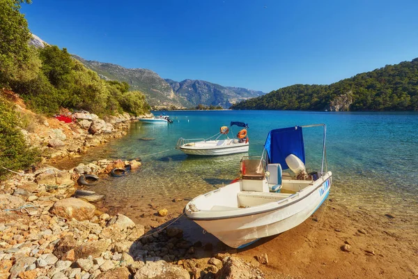 Dead Sea Oludeniz Situated Turkey South West Coast Pristine White — стоковое фото