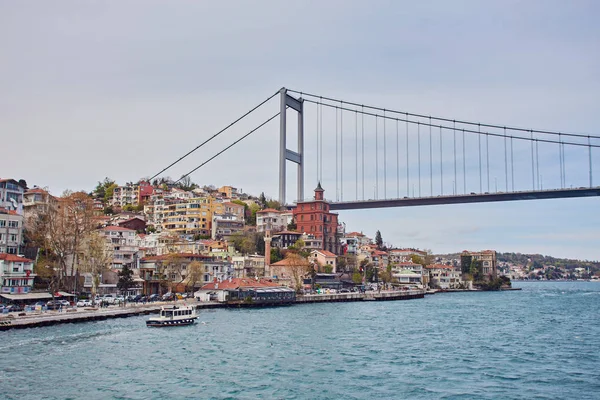 Ponte Bósforo Que Liga Europa Ásia — Fotografia de Stock