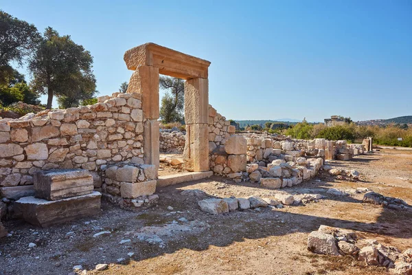 Rue Colonnades Ruines Ancienne Patara Province Antalya Turquie — Photo