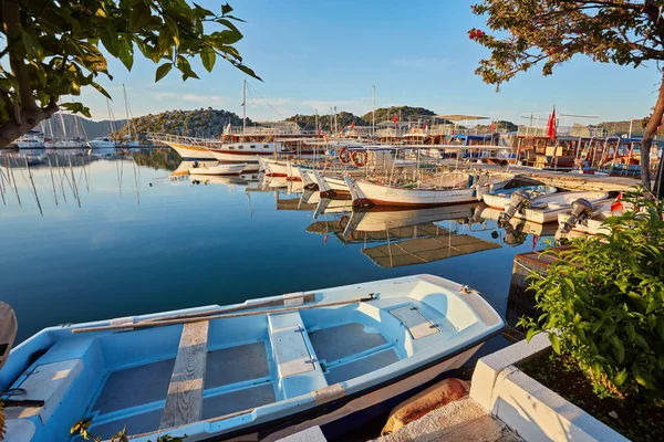 Boote Und Yachten Der Nähe Der Insel Kekova Türkei — Stockfoto