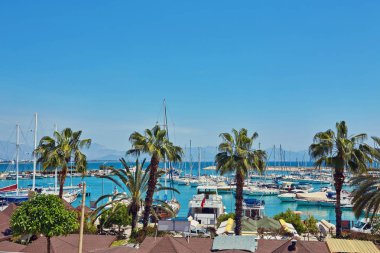 Quay Finike, Antalya ili iskele boyunca. Türkiye