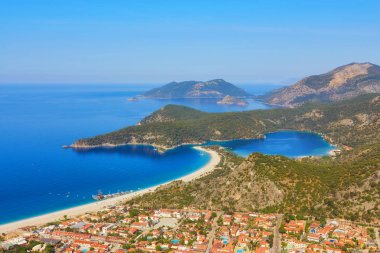 Deniz manzaralı oludeniz lagünü Türkiye 'nin sahil manzarası